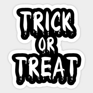 Trick or Treat Sticker